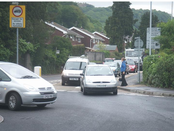 Looking along Cadoxton road